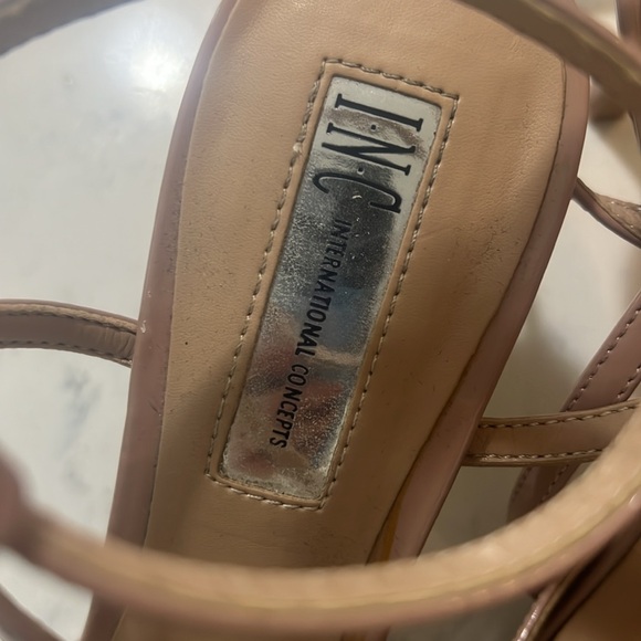 INC Patent Leather Ankle Strap Closed Toe Heels - Size 7.5 - Picture 5 of 5